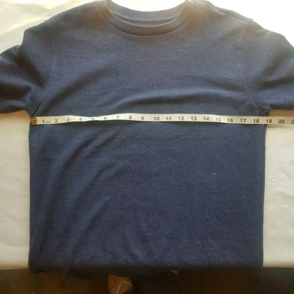 Old Navy Sweater Crew Blue OLX French Rib Navy Crocket Long Sleeves